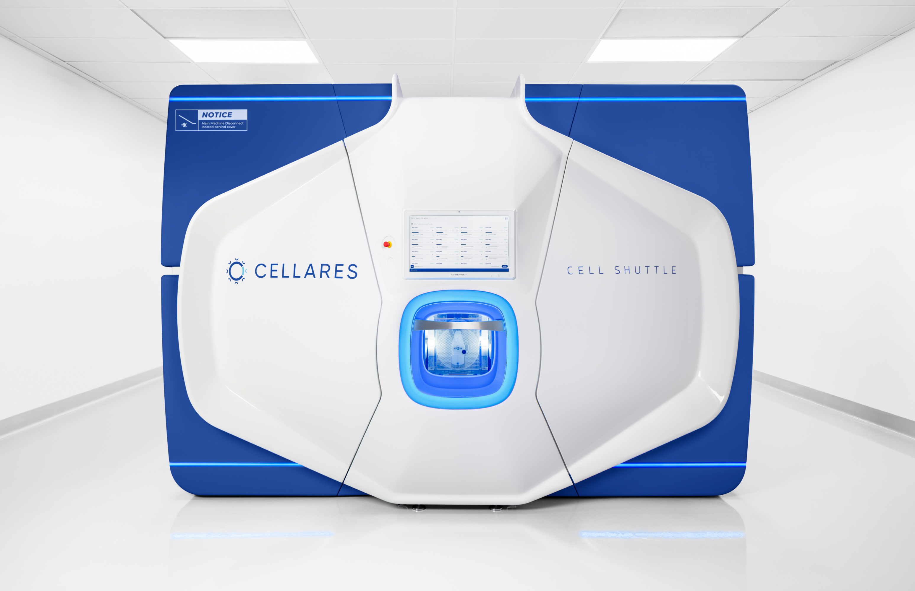 The Cell Shuttle, carrying the brand blue onto the hardware