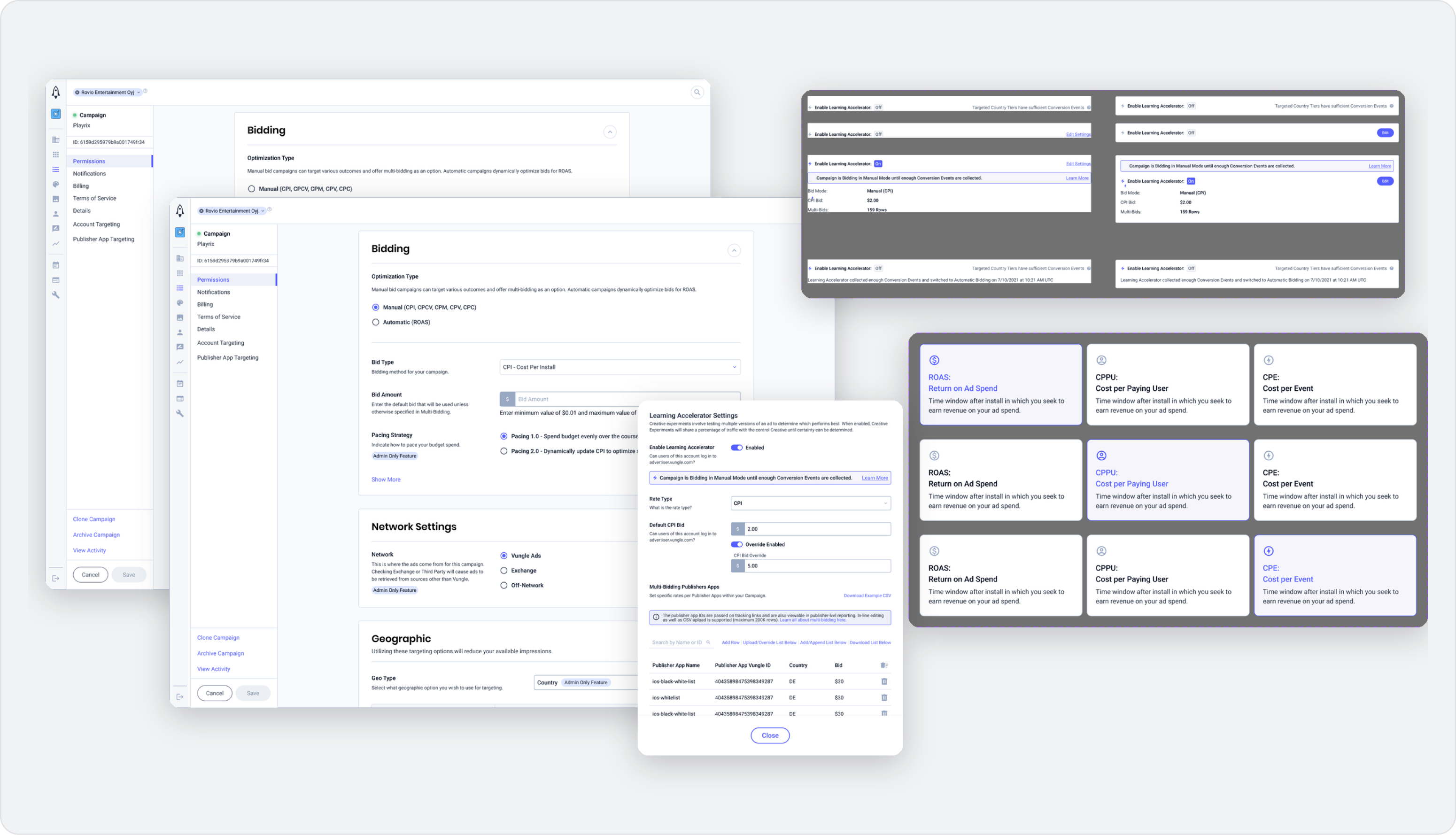 DLB Automation on the Vungle advertiser platform