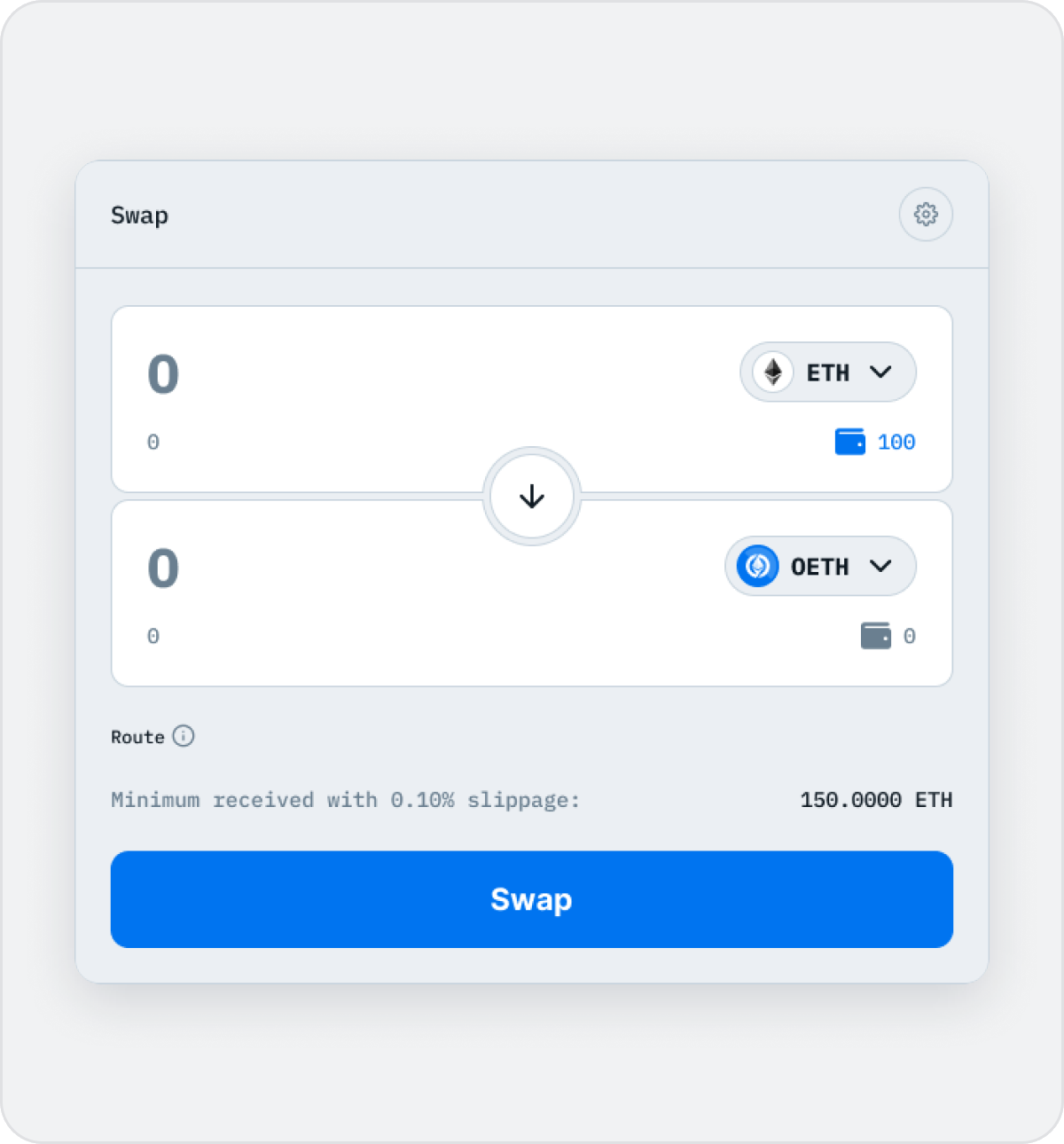 Swap widget