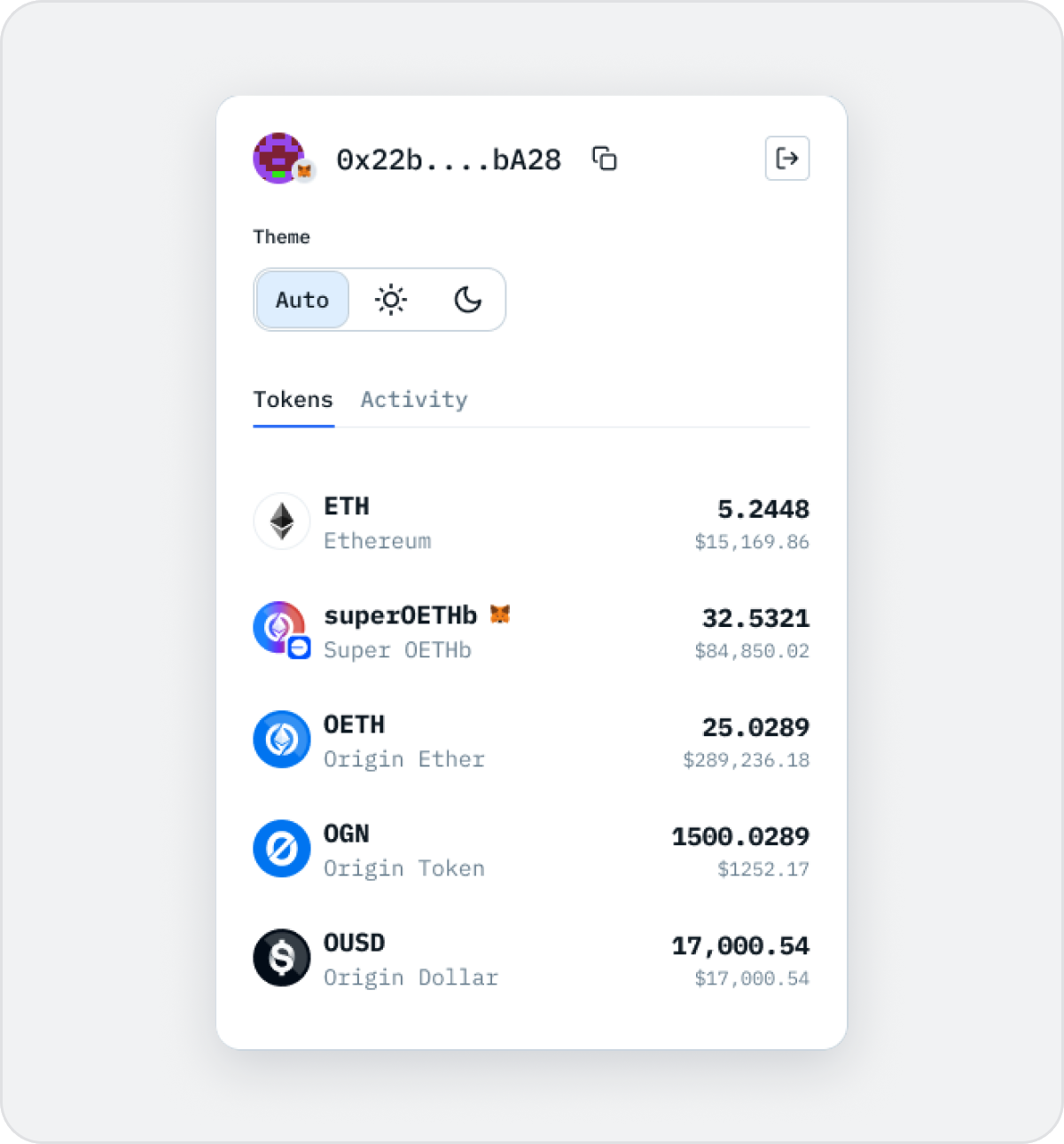 Account positions